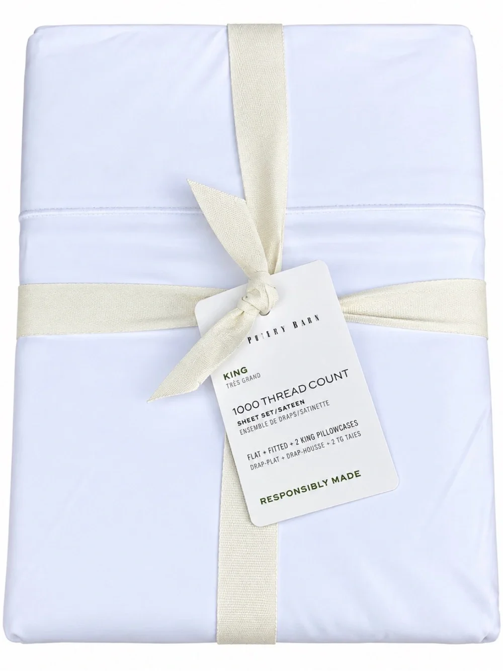 Pottery Barn 1000 Thread Count King Sheet Set